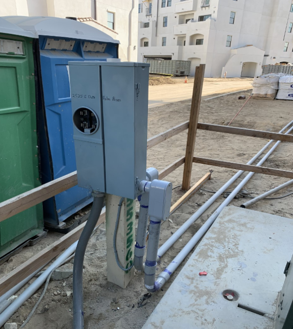 temporary power ground conduit